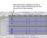 zoom into first burst from tag in audacity